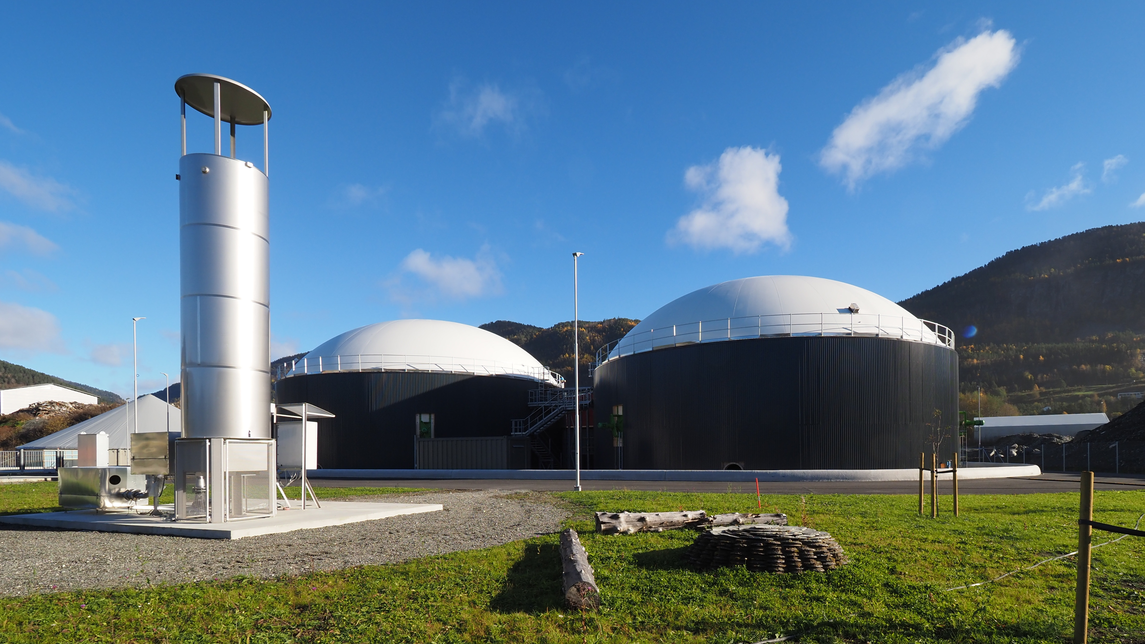 Biogassanlegget er åpnet